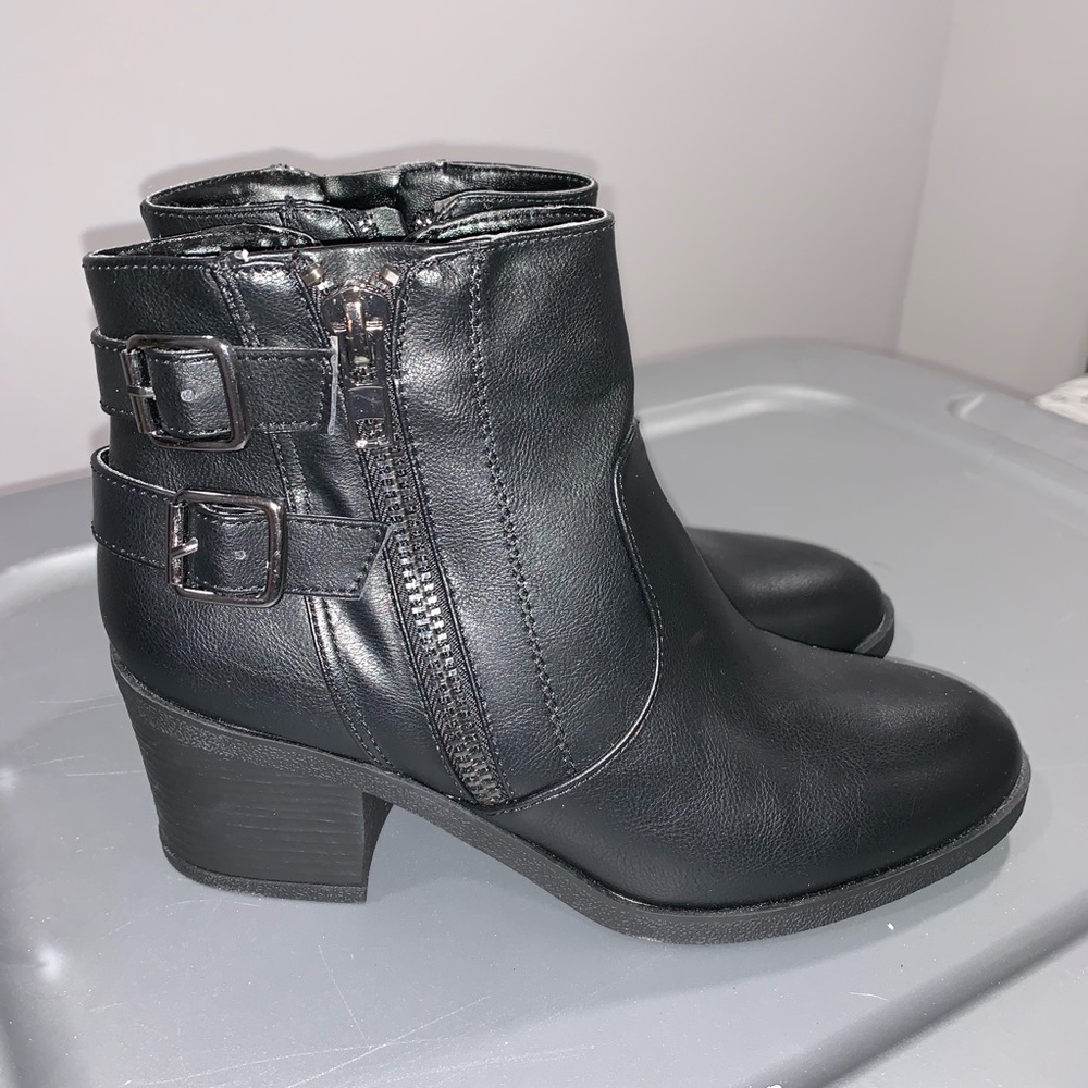 CR Black Buckled Bootie